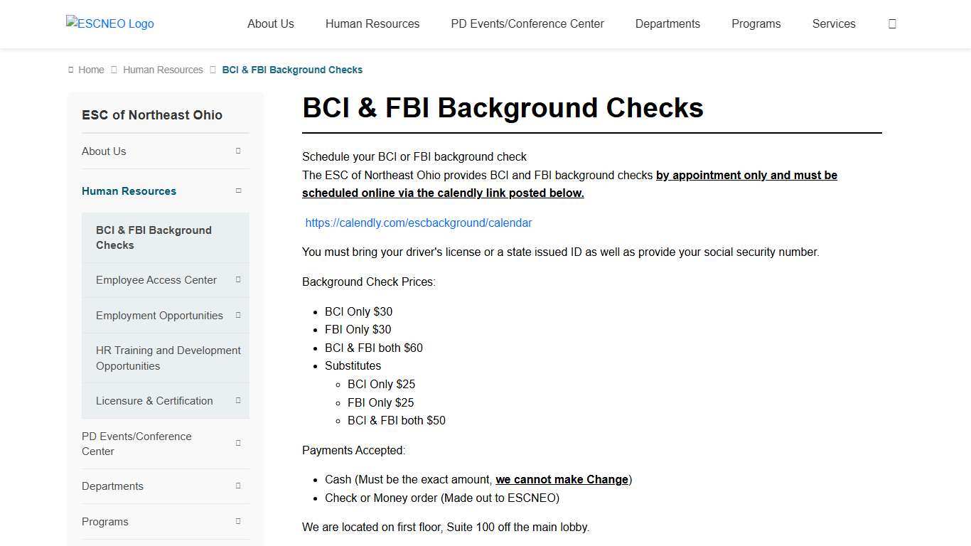 BCI & FBI Background Checks